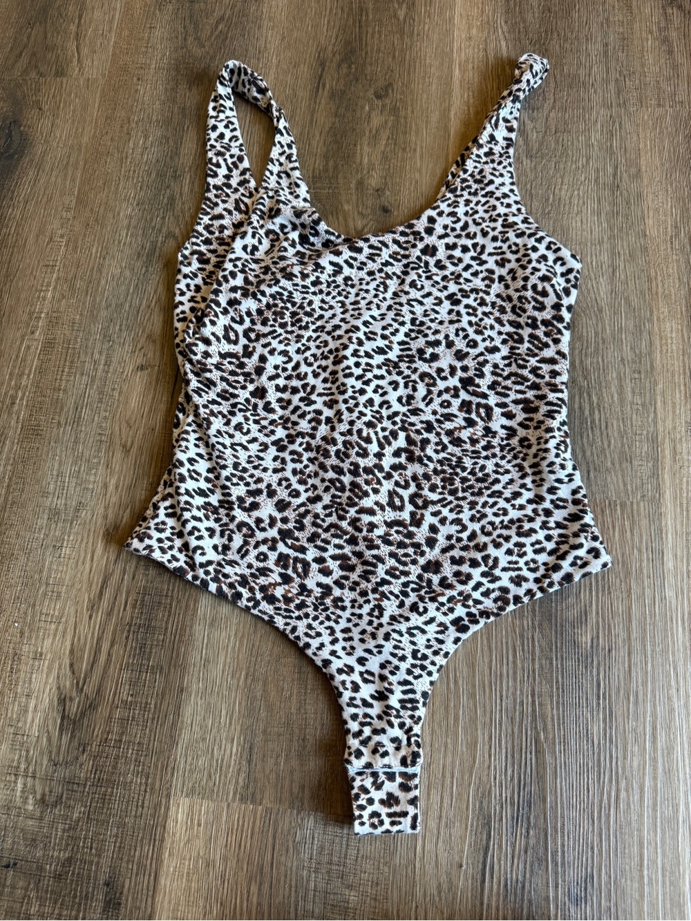 Kittenish Brown and Black Leopard Print Bodysuit